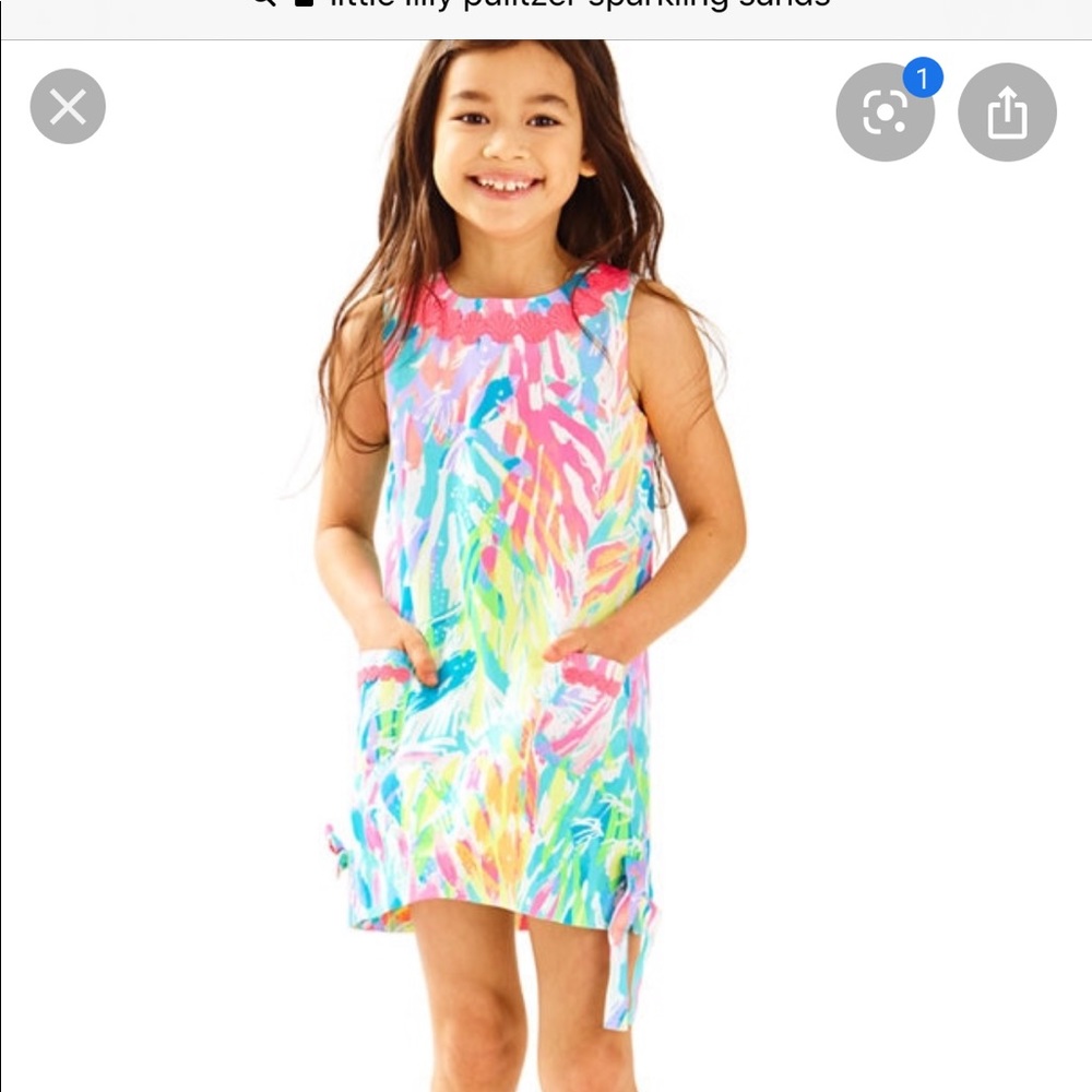 Little Lilly Classic Shift Sparkling Sands sz 8